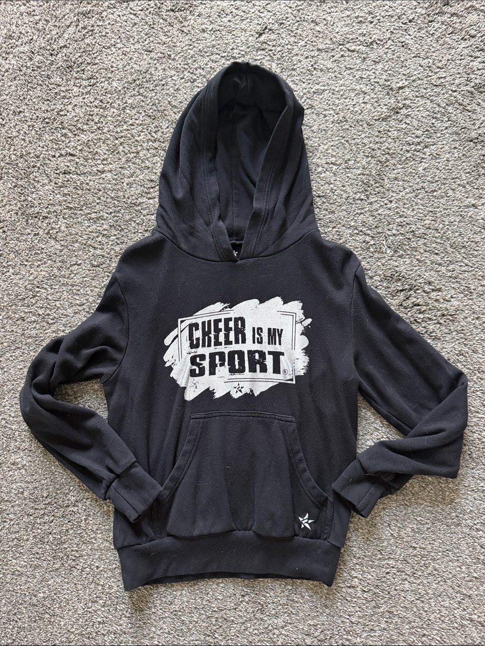 Rebel Athletic Black 'Cheer Is My Sport' Hooded Sweatshirt